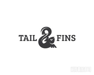 Tail Fins鱼logo设计