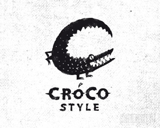 Crocostyle鳄鱼logo设计欣赏