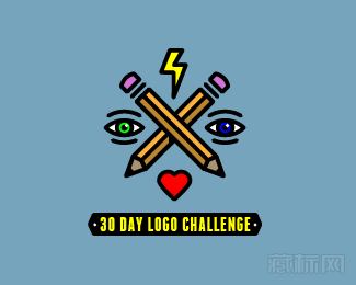 30 Day Logo Challenge铅笔logo设计