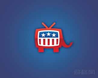 Young Republicans大象电视logo设计