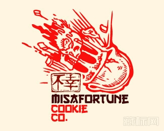Misafortune Cookie Co不幸logo设计欣赏