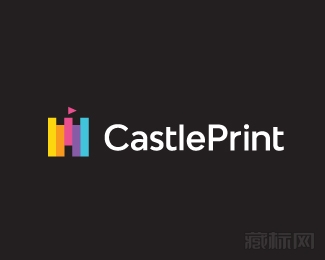 CastlePrint城堡打印logo设计