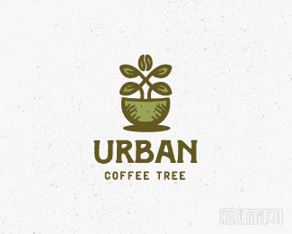 Urban Coffee Tree城市咖啡树logo设计