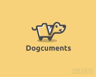 Dogcuments文件狗标志设计