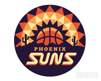 Phoenix Suns菲尼克斯太阳队logo设计欣赏