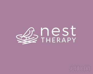 Nest Therapy雀标志设计