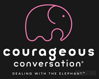 Courageous Conversation大象标志设计