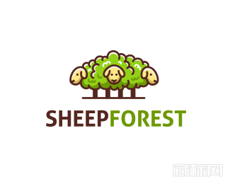 SheepForest羊森林标志设计