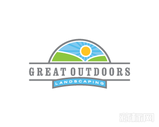 Great Outdoors太阳标志设计