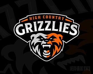 High Country Grizzlies灰熊logo设计