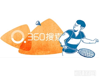 360搜索奧運會羽毛球比賽logo圖片