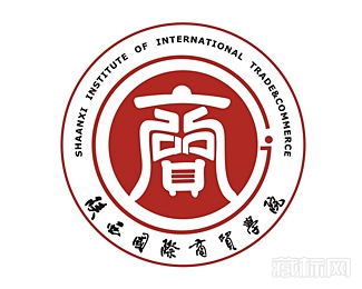 陕西国际商贸学院校徽logo含义