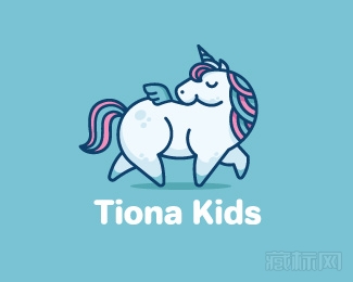 Tiona Kids儿童logo设计欣赏