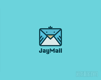 Jay Mail乌鸦邮件logo设计欣赏