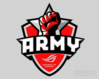  ASUS ROG Army Mascot拳头标志设计