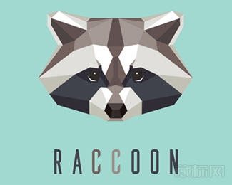 Raccoon狸猫logo设计