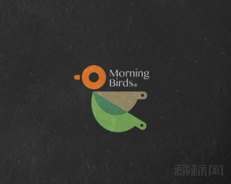 Morning Birds Cafe咖啡标志设计