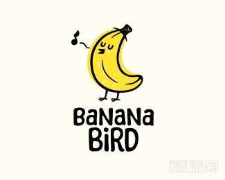 Banana Bird香蕉鸟标志设计
