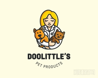 Doolittle's Pet Products宠物店logo设计
