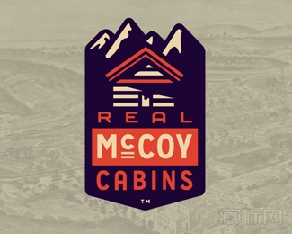 Real Mccoy Cabins Emblem小屋标志设计欣赏