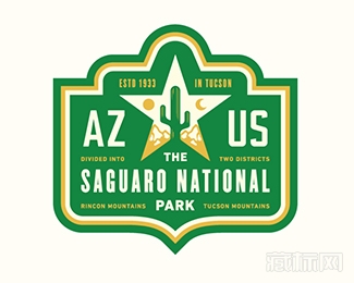 Saguaro National Park巨人柱公园logo设计