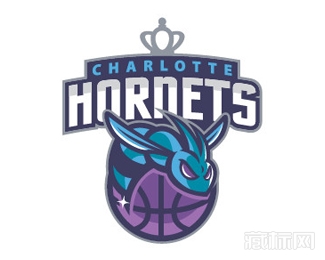 Charlotte Hornets黄蜂队logo设计
