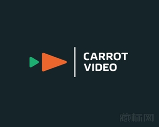 Carrot Video胡萝卜视频标志设计