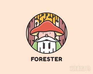 Forester白胡子老人logo设计欣赏