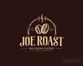Joe Roast巧克力豆标志设计