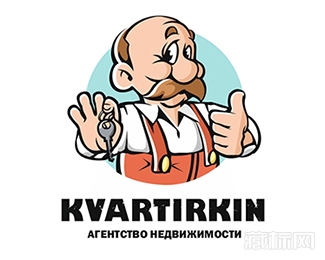 Kvartirkin配钥匙标志设计