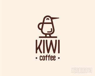 Kiwi coffee咖啡logo设计欣赏
