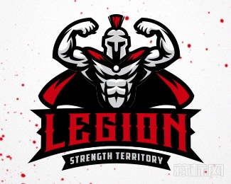 Legion Gym武士logo设计