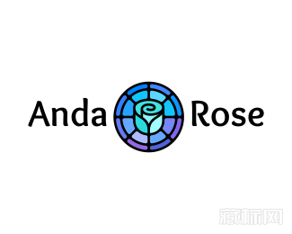 Anda Rose玫瑰花标志设计
