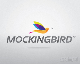 mockingbird鸟logo设计