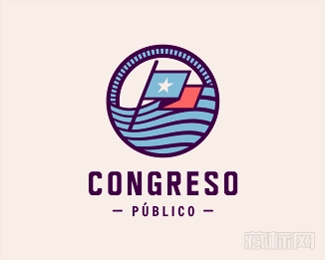 Congreso Publico红旗logo设计欣赏