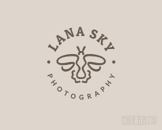 lana sky蜜蜂标志设计欣赏