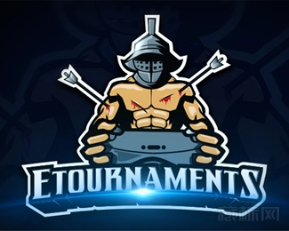 E-Tournaments武士logo设计欣赏