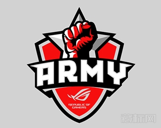 ASUS ROG Army Mascot拳头标志设计欣赏