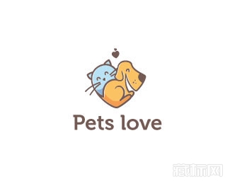 pets love宠物爱logo设计欣赏