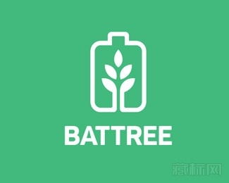 Battery Tree电池树标志设计欣赏