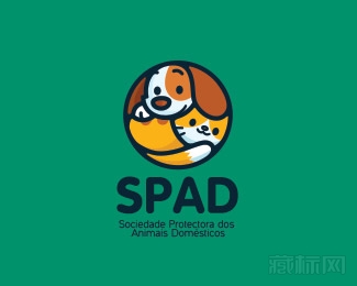 SPAD宠物商店logo设计图片