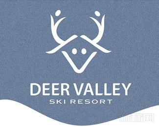 Deer Valley Ski Resort鹿标志设计欣赏