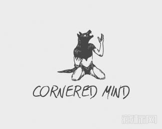 Cornered Mind狼人logo设计欣赏