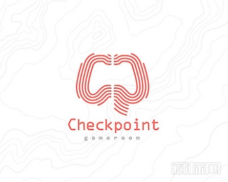 Checkpoint gameroom纹理logo设计欣赏