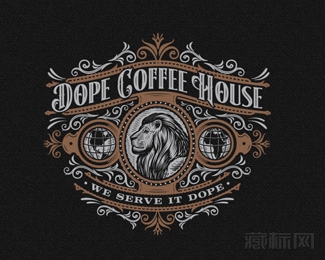 Dope Coffee House咖啡标志设计欣赏