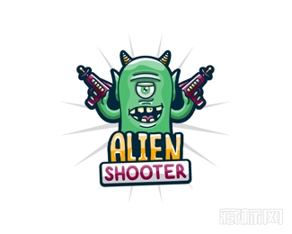 Alien Shooter机器人logo设计欣赏