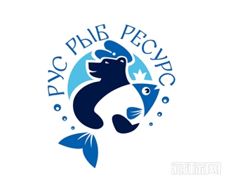 Rus Fish Resource鱼logo设计欣赏
