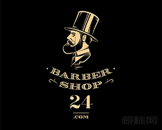 BarberShop24网站logo设计欣赏