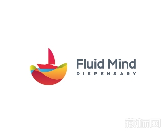 Fluid Mind Dispensary帆船标志设计欣赏