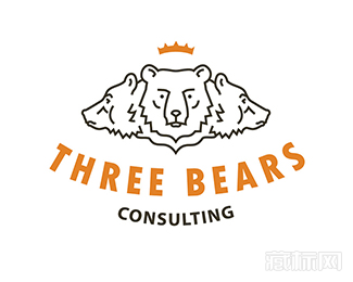 Three Bears熊logo设计欣赏